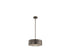 Azores 4-Light Convertible Semi-Flush or Pendant in Black Cashmere